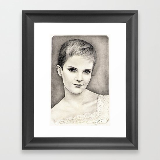 EMMA WATSON Framed Art Print