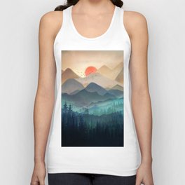 Wilderness Becomes Alive at Night Unisex Tank Top