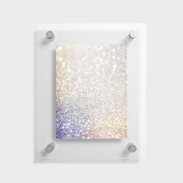 Pretty Glam Iridescent Glitter Floating Acrylic Print