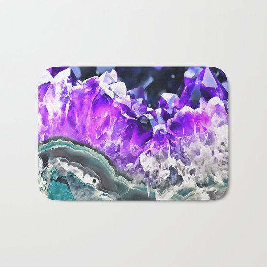 Purple Agate Crystal Bath Mat