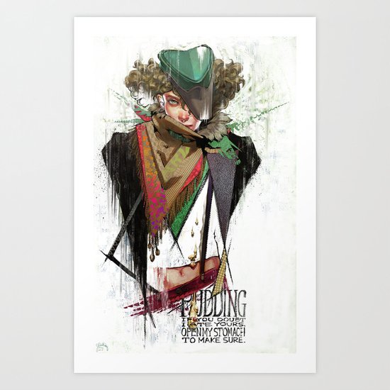 Red Riding Hood Boys: Pudding Art Print