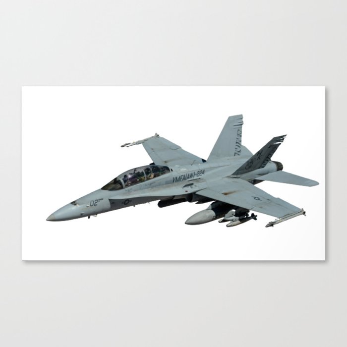 Jet Hornet Fighter Plane USA For Kids Air Force Canvas Print