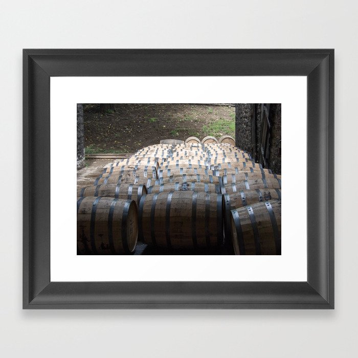 Kentucky Bourbon Barrels Framed Art Print