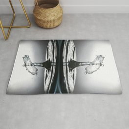 Water drop reflection 0613 Rug