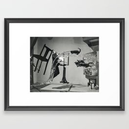 Salvador Dali - Cats, Chair, Water Framed Art Print