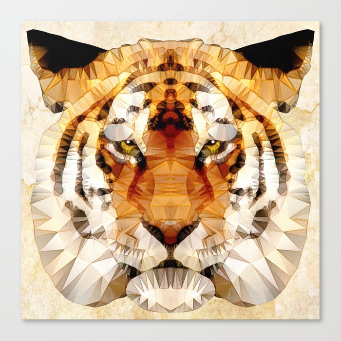 abstract tiger Canvas Print