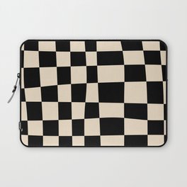 Abstract Checkerboard black Laptop Sleeve
