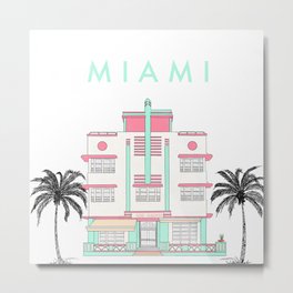 Miami Art Deco Vibes Metal Print | Miamivibes, Plants, Acrylic, Art, Goodvibesonly, Pop Art, Artdeco, Miamiartdeco, Boho, Unitedstates 