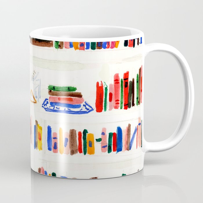 Fall Bookshelf Coffee Mug