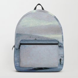 White stuff, Scotland Backpack | Scottish, Coldsnap, Painting, Uk, Abstract, Winter, Adventure, Digital, Travel, Watercolor 