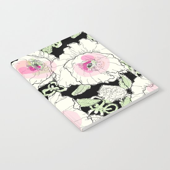 poppies creme Notebook