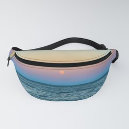 Moon Over Lake Superior | Sunset on the North Shore | Nature Photography Fanny Pack