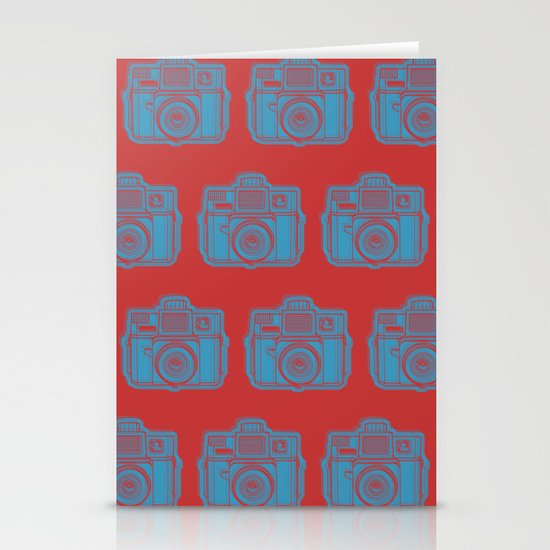 I Still Shoot Film Holga Logo - Red & Blue Stationery Cards