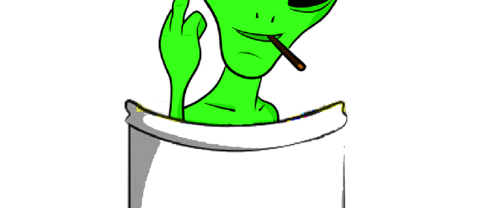 Alien In A Pocket Smoking Weed Blunt Coffee Mug By Yourfreshdesigns Society6