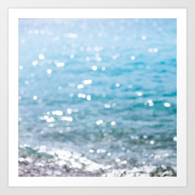 Sparkling Sea Art Print By Creazer Society6