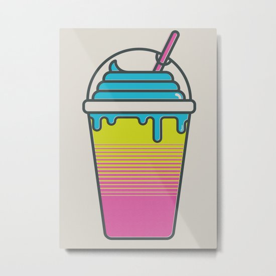 Brain Freeze Metal Print