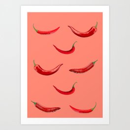 Red Chili Delight Art Print