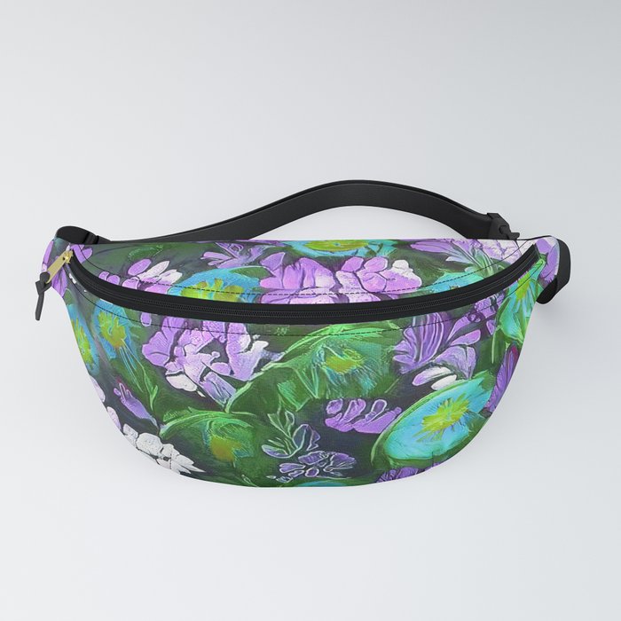 Wisteria and Morning Glories  Fanny Pack