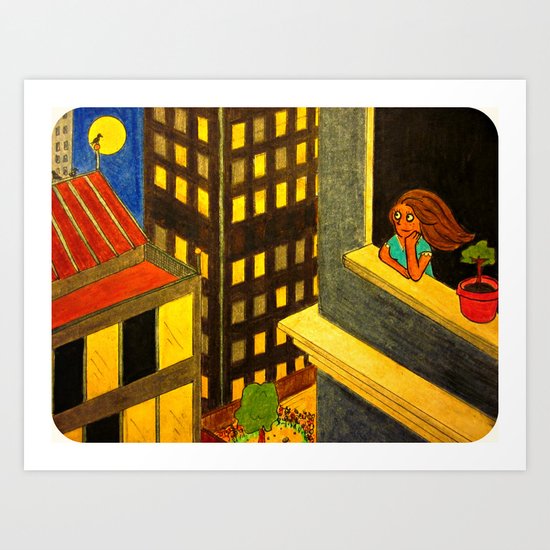 "The Girl Who Is Okay" Art Print