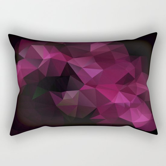 Abstract background of triangles polygon design bright colors Rectangular Pillow