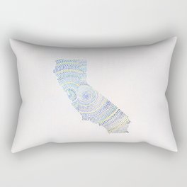 California Radiates Rectangular Pillow