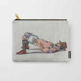 Youth Disrobing 2 Carry-All Pouch | Gay, Lgbtq, Ink Pen, Youth, Drawing, Colored Pencil, Felixdeon, Midcentury, Tattoo, Vintage 
