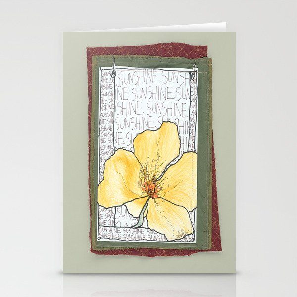 Sunshine Flower Stationery Cards