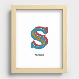 Abridor Type Design S Recessed Framed Print