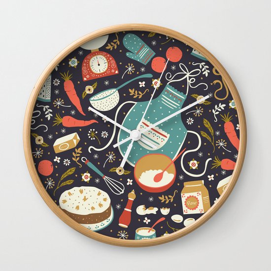 Carrot Cake Wall Clock