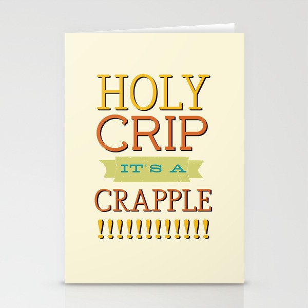 Holy Crip It's A Crapple! Stationery Cards