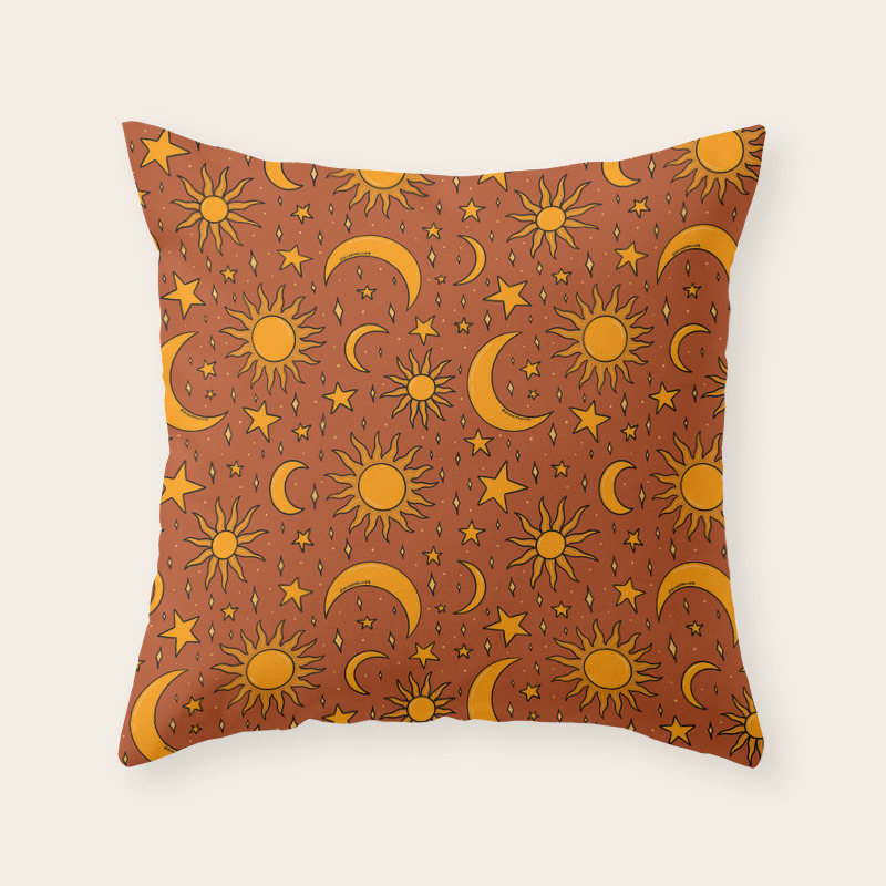 star print cushion