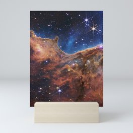 Carina Nebula Cosmic Cliffs NGC 3324- NASA STScl James Webb Space Telescope Mini Art Print