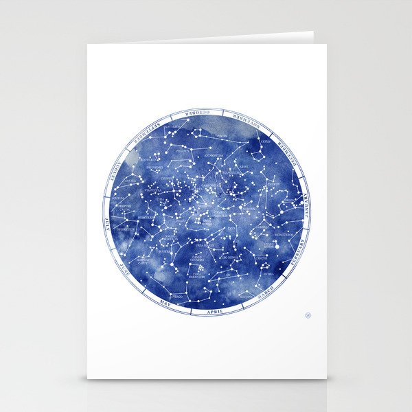 Star Map II Stationery Cards