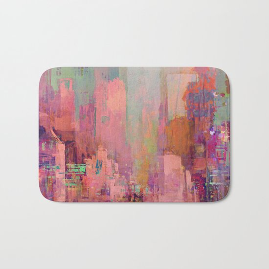 Pink city Bath Mat
