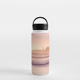 Sunset on the Oregon Coast | PNW Travel Photography | Beach and Waves Water Bottle