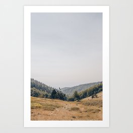Forcalquier France | nature village view pastel photography petit mountain  Art Print