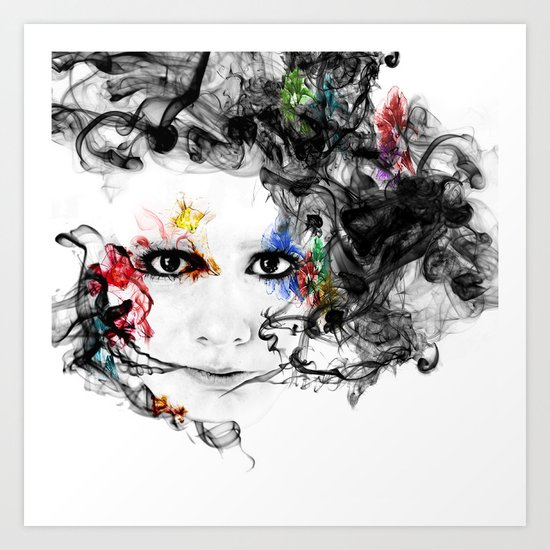 Smoke Art Print