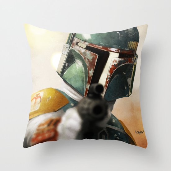Boba Throw Pillow