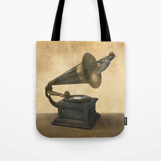 Vintage Songbird Tote Bag