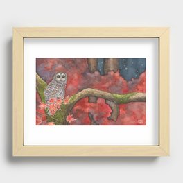 Forest Owl Recessed Framed Print