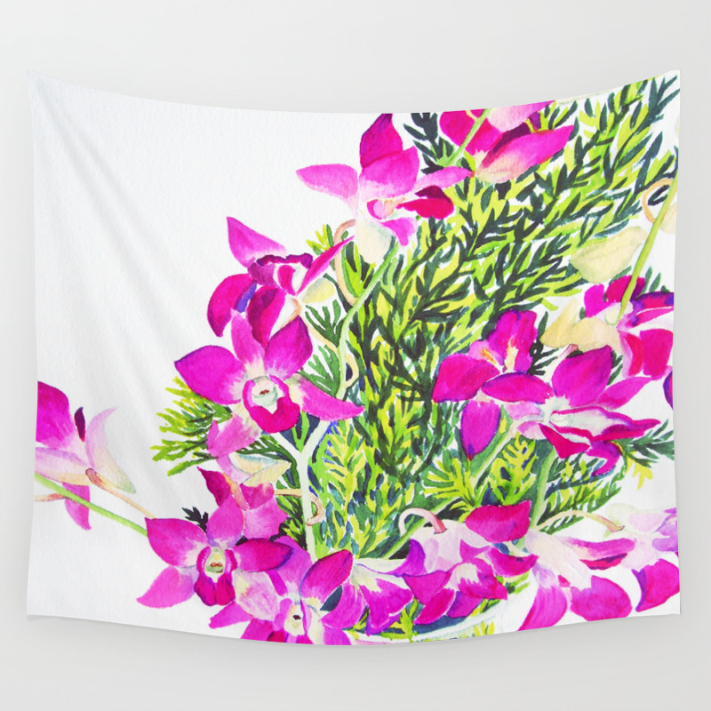 Singapore Orchids Wall Tapestry By Marleneholdsworth Society6