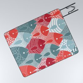 Fish Overlap Pattern Picnic Blanket