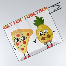 BETTER TOGETHER PINEAAPLE PIZZA Picnic Blanket