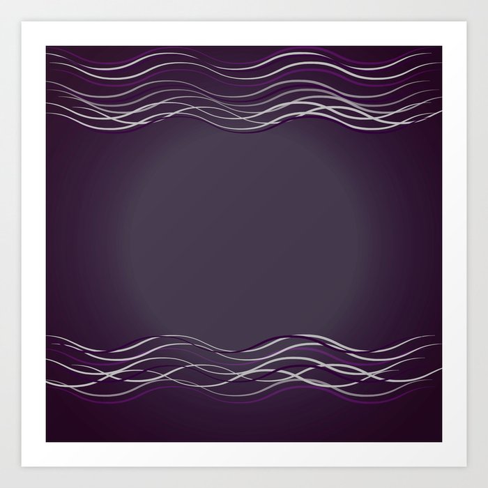 Purple Glow Electric Art Print
