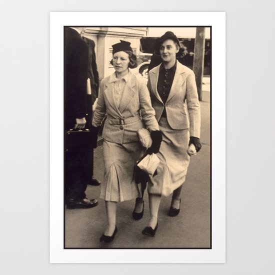 Caught off guard by a street photographer - the war years Art Print