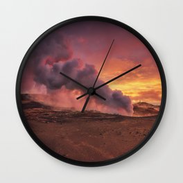 The Red Planet Wall Clock