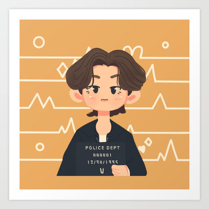 bts v butter concept photo ver 2 inspired art art print by mj faller society6