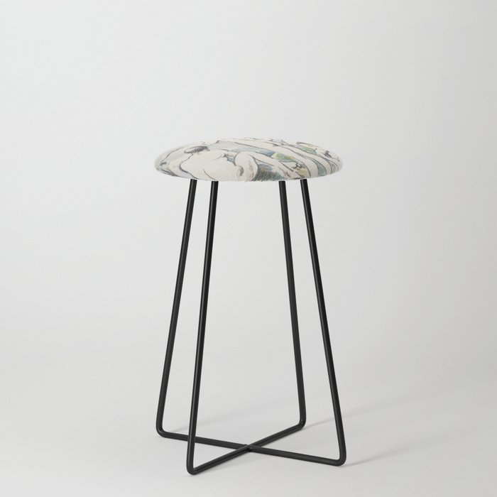 The Bathers Counter Stool