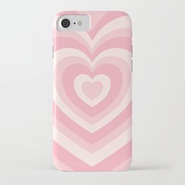 Pink Love Hearts  iPhone Case