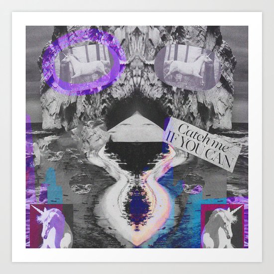 Unicorn (Catch me if you Can) Art Print